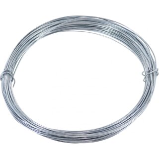 Bindedraht aus Metall, Verzinkt, Floristendraht, Blumendraht, 1,0 mm x 25 m