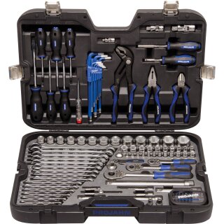 Projahn Industrie-Werkzeugkoffer Universal metrisch 6-kant, 1/4" + 3/8" + 1/2" - 122-tlg.