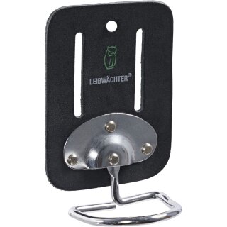 Leibwächter Hammerhalter mit schwenkbarem Metallbügel, aus hochwertigem Büffelleder