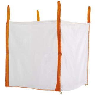 Big Bag, oben offen, Tragkraft: 1.500kg, 90 x 90 x 90 cm, 4 Schlaufen, Preis pro Stück