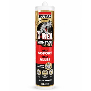 Soudal T-Rex Montage Gold, Kartusche á 290ml/415g
