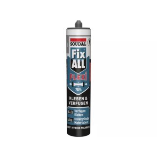 Soudal, Fix All Flexi, Kleb- und Dichtstoff, Kartusche á 470 g, grau