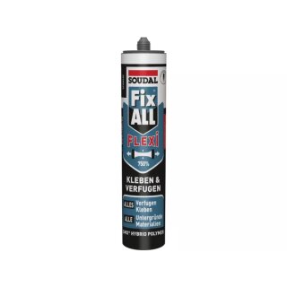 Soudal, Fix All Flexi, Kleb- und Dichtstoff, Kartusche á 470 g, schwarz