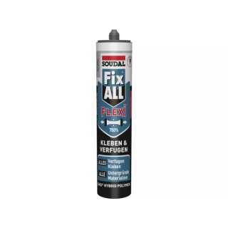 Soudal, Fix All Flexi, Kleb- und Dichtstoff, Kartusche á 470 g, hellgrau
