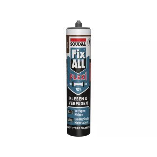 Soudal, Fix All Flexi, Kleb- und Dichtstoff, Kartusche á 470 g, braun
