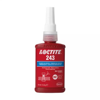 LOCTITE  243 Schraubensicherung, blau, mittelfest, Tube á 5ml