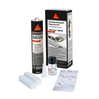 SikaTack Drive Purform, Reperatur Set Verglasung, enthält 4 verschiedene Produkte