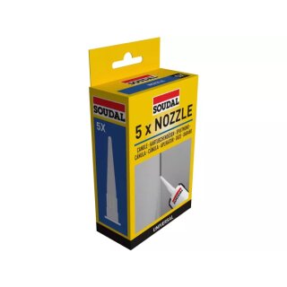 Soudal 5 x Kartuschendüsen Set, Universal
