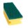 floorstar PADDY, Padschwamm mit Griffrille, gelb/grün, Paket á 10 Stück